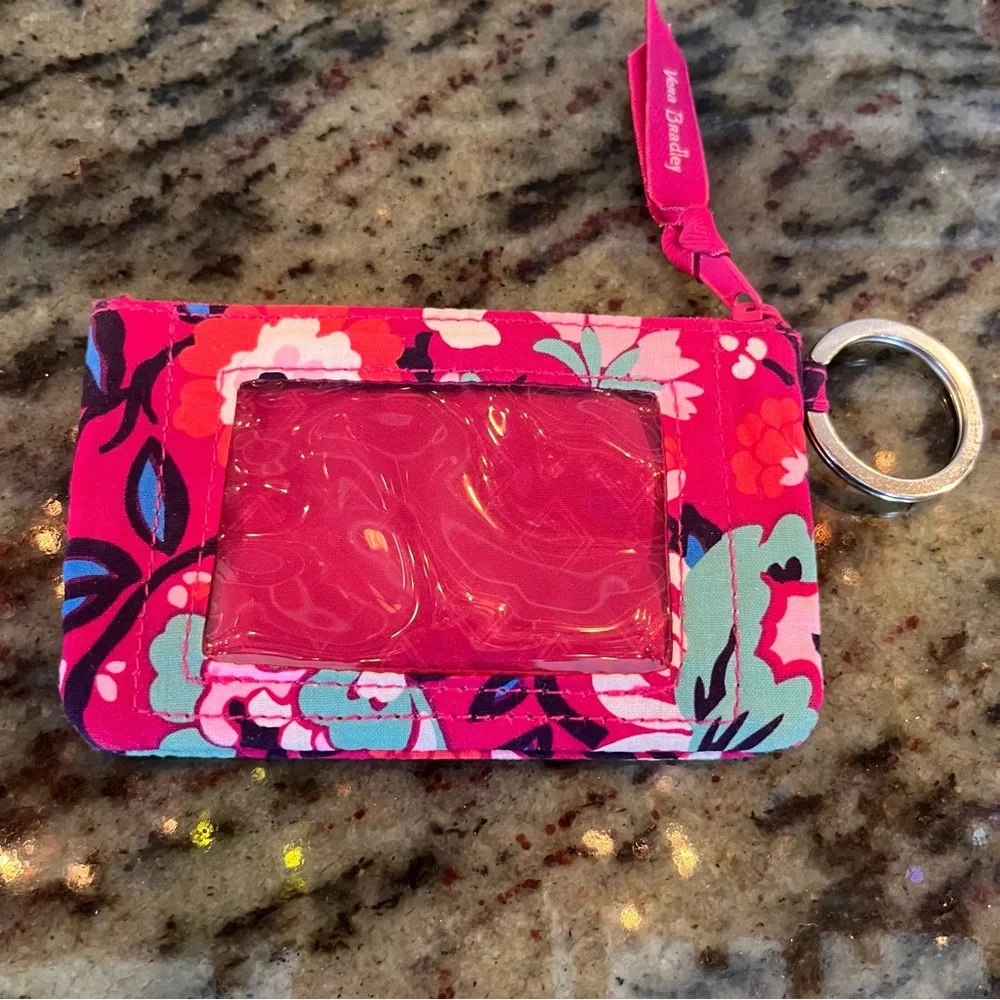 Vera Bradley Zip ID Case in “Bloom Berry” NWOT